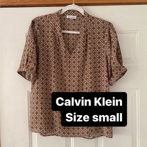 Calvin Klein women’s blouse size small work professional business interview